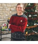 STAR TREK - TREK THE HALLS UGLY CHRISTMAS SWEATER MED