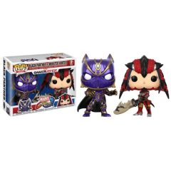 Marvel vs Capcom - Black Panther/Monster Hunter 2pk Pop! Vinyl Figure